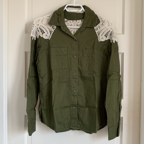 Jen’s Pirate Booty, Army Top with Crochet Lace back detail - Picture 6 of 16